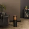 Vloerlamp Cilinder Zwart Nikkel - 60 cm - Loft24.nl
