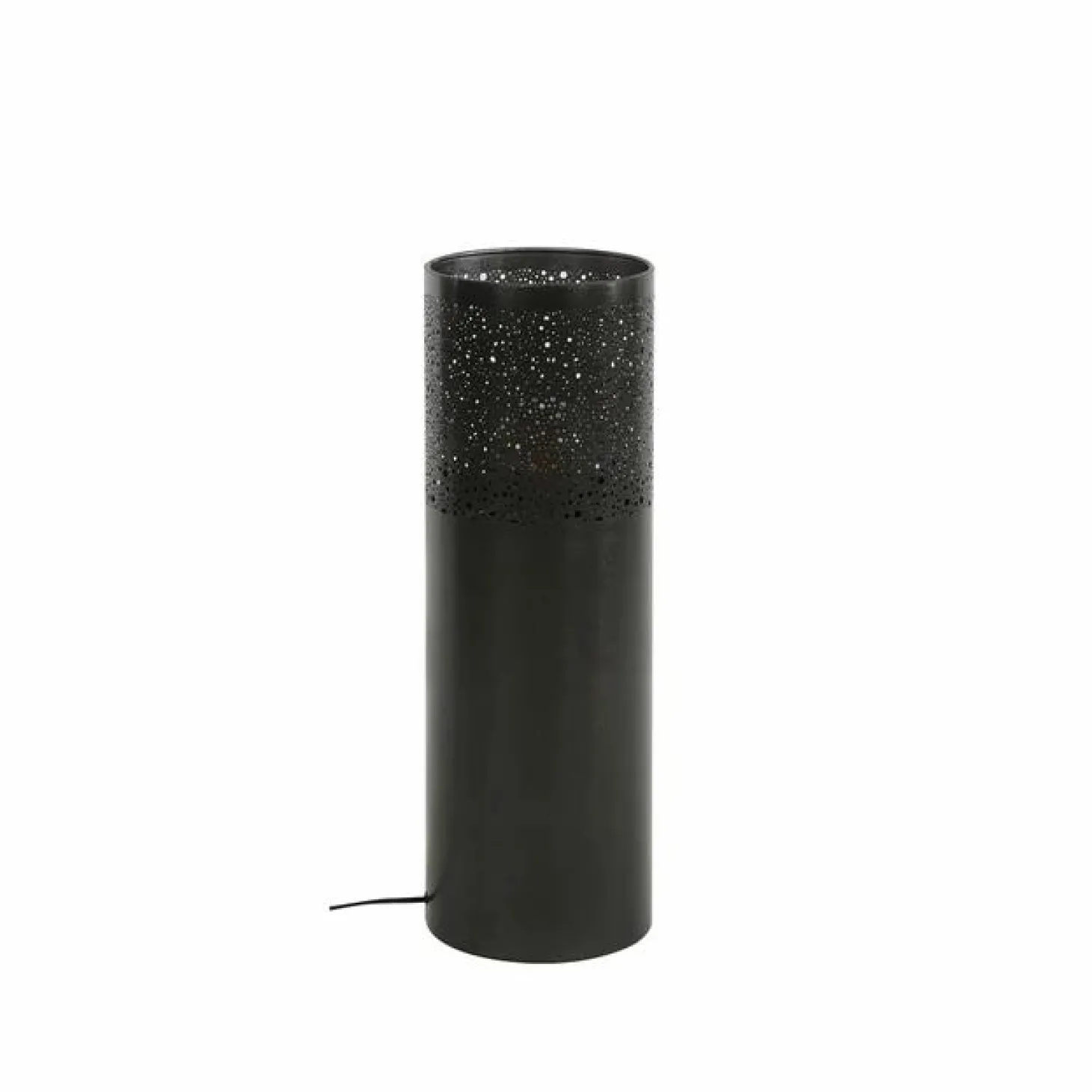 Vloerlamp Cilinder Zwart Nikkel - 60 cm - Loft24.nl