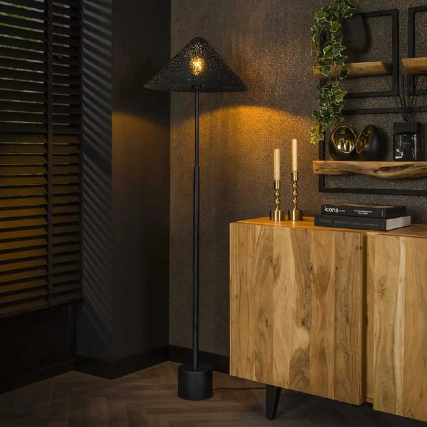 Vloerlamp Kosmos - 154cm Hoog - Loft24.nl
