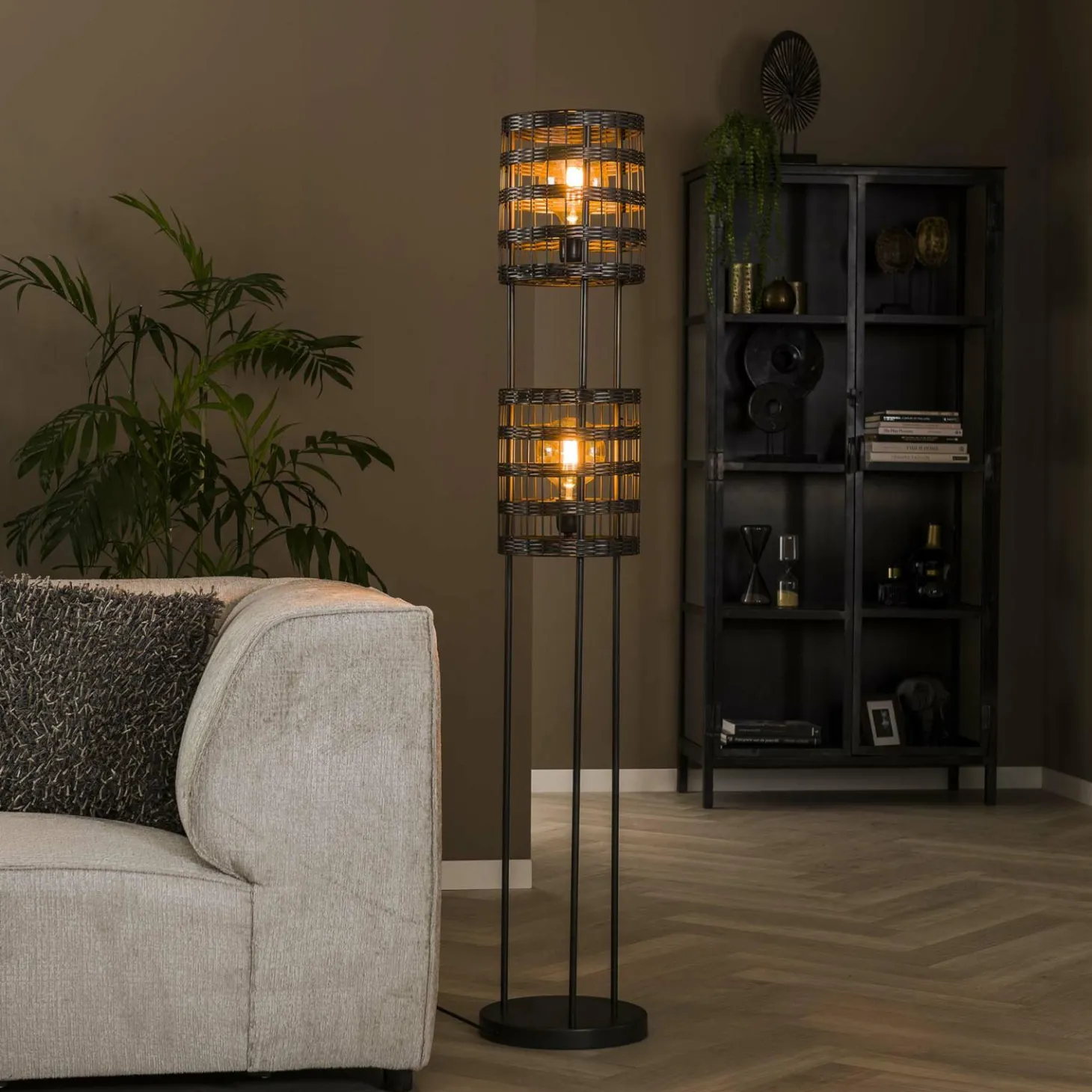 Vloerlamp Metal Blinds - 2 lampen - Loft24.nl