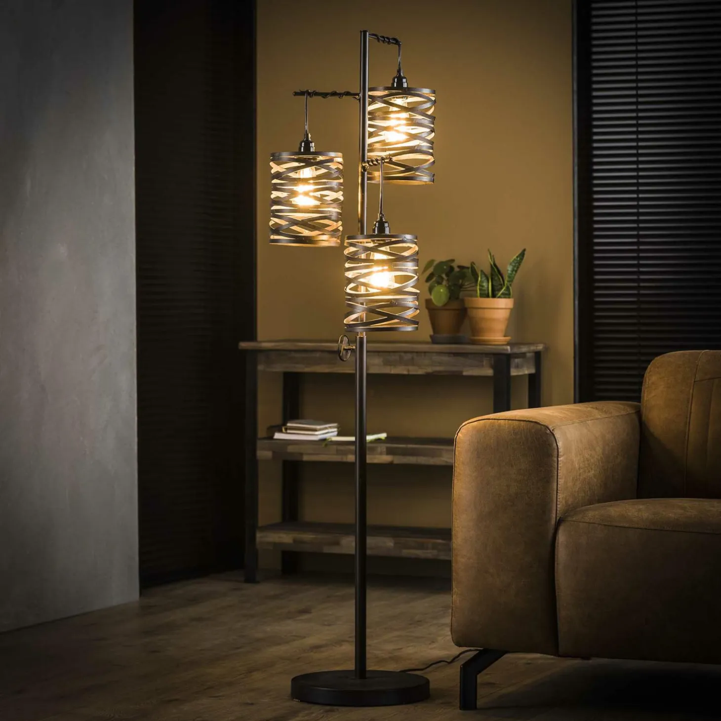 Vloerlamp Spindle - 3 lampen - Loft24.nl