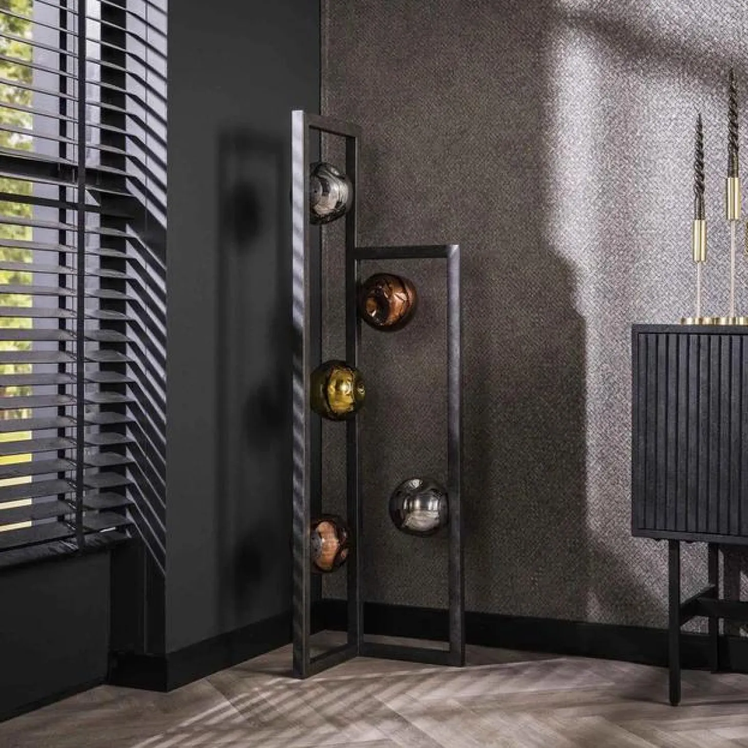 Vloerlamp Stellar Ø15 Glas - 5 lampen - Loft24.nl