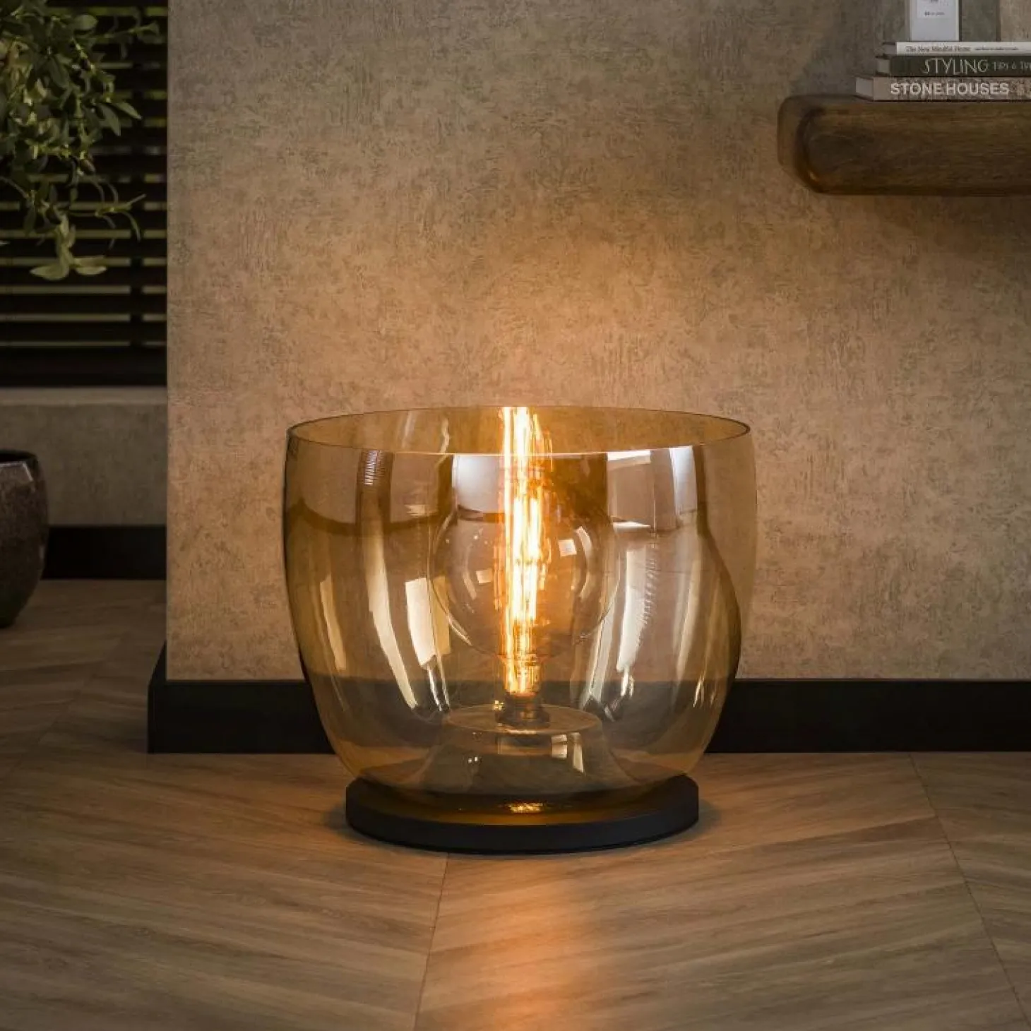 Vloerlamp UP XXL - Amber Glas - Loft24.nl