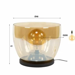 Vloerlamp UP XXL - Amber Glas - Loft24.nl