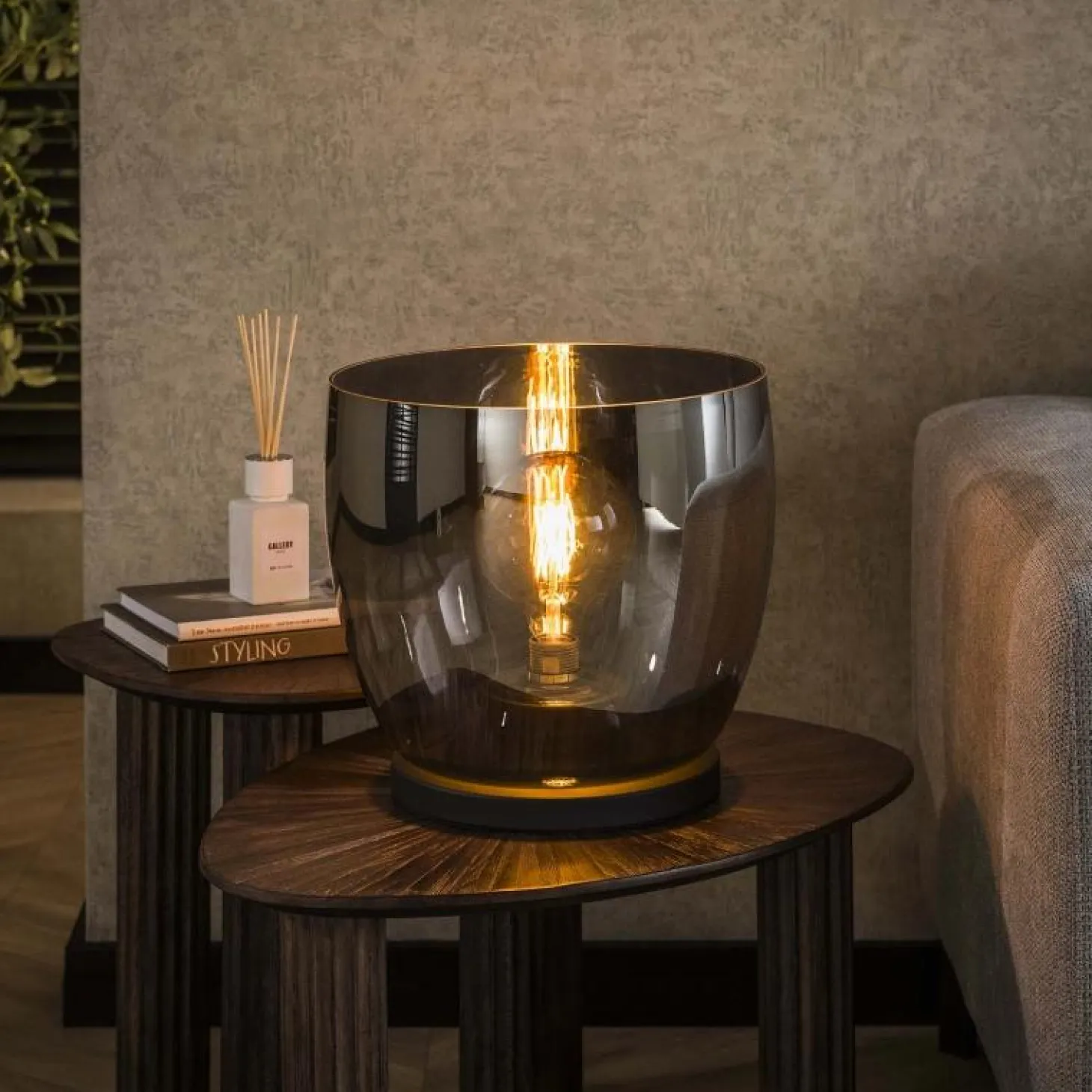 Vloerlamp UP XXL - Smoke Grey Glas - Loft24.nl