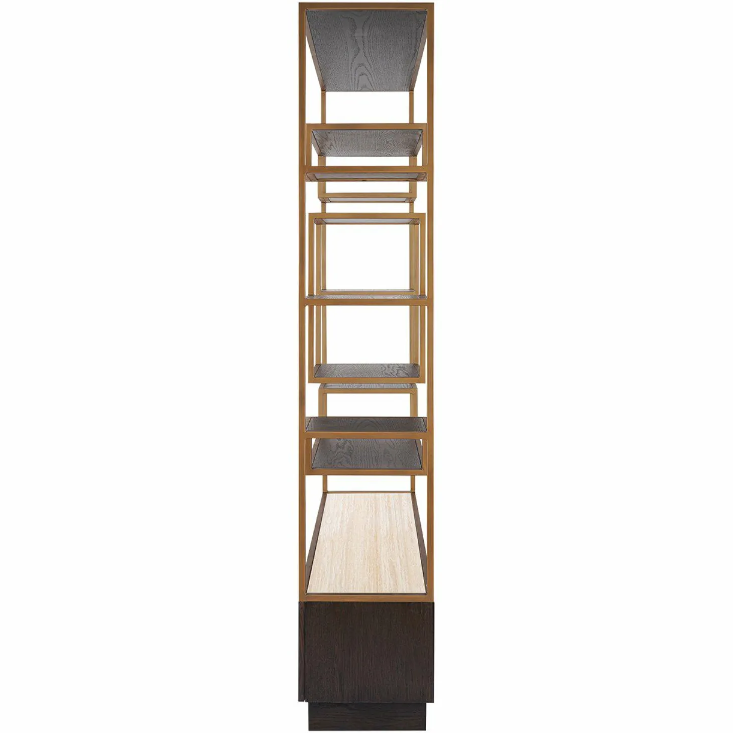Wandkast Claremont Eiken en travertin 220 x 120cm - Loft24.nl