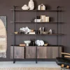 Wandkast James Mangohout en Metaal 190x210cm - Bruin - Loft24.nl