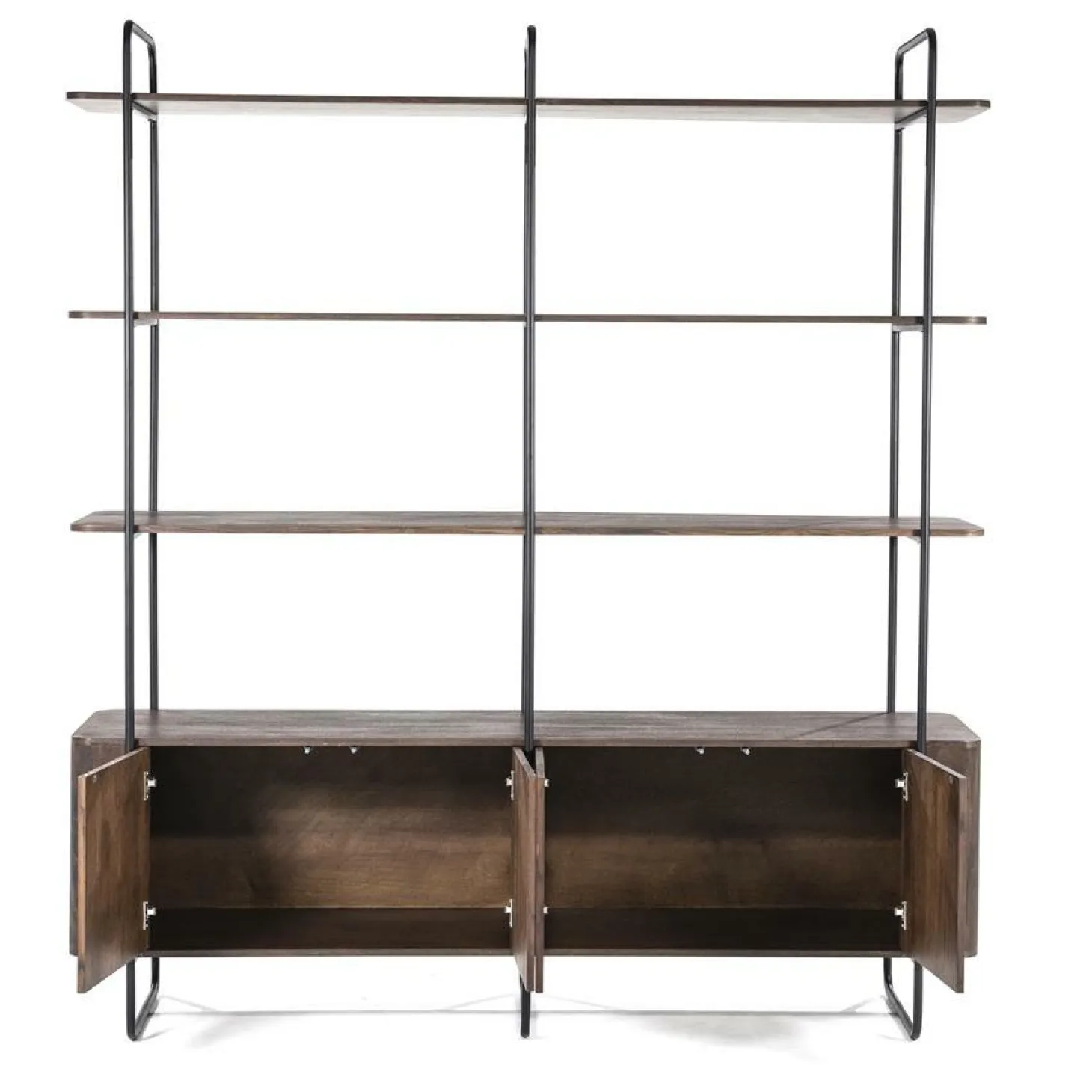 Wandkast James Mangohout en Metaal 190x210cm - Bruin - Loft24.nl