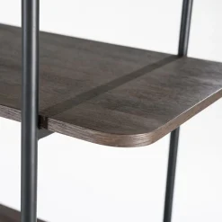 Wandkast James Mangohout en Metaal 190x210cm - Bruin - Loft24.nl