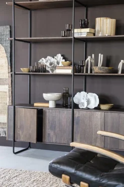 Wandkast James Mangohout en Metaal 190x210cm - Bruin - Loft24.nl