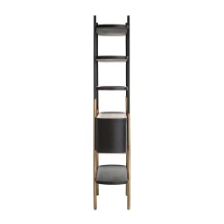 Wandkast Jameson 2-deuren 4-planken (Charcoal) - Loft24.nl