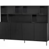 Wandkast New Gravure 150 x 200cm - Zwart - Loft24.nl