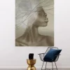 Wandkleed Cloudy thoughts - zelf samenstellen - Loft24.nl