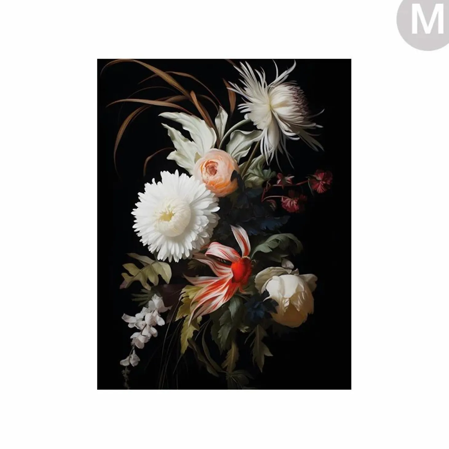 Wandkleed Flower selection - zelf samenstellen - Loft24.nl