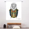 Wandkleed Lion - zelf samenstellen - Loft24.nl