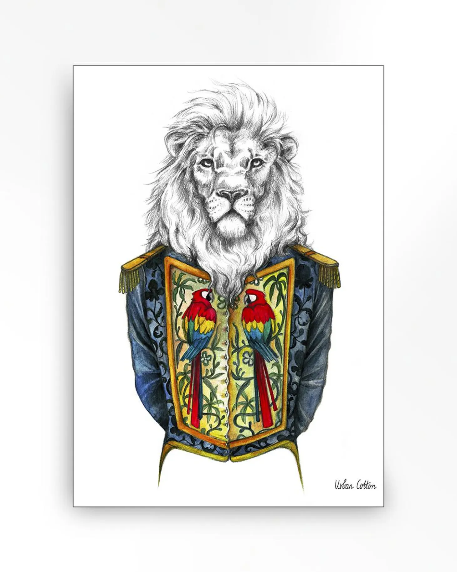 Wandkleed Lion - zelf samenstellen - Loft24.nl