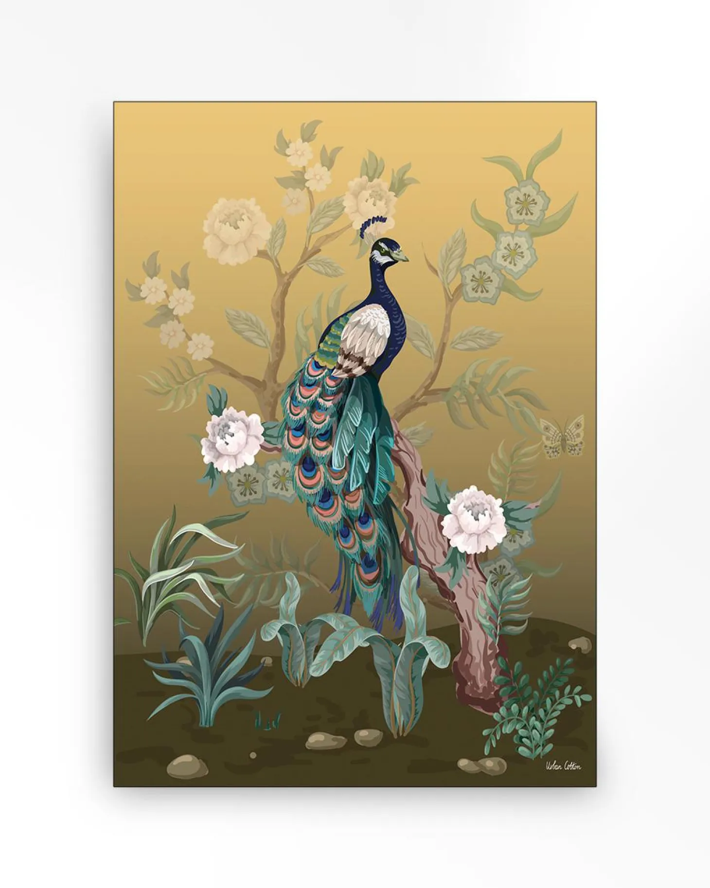 Wandkleed Peacock - zelf samenstellen - Loft24.nl
