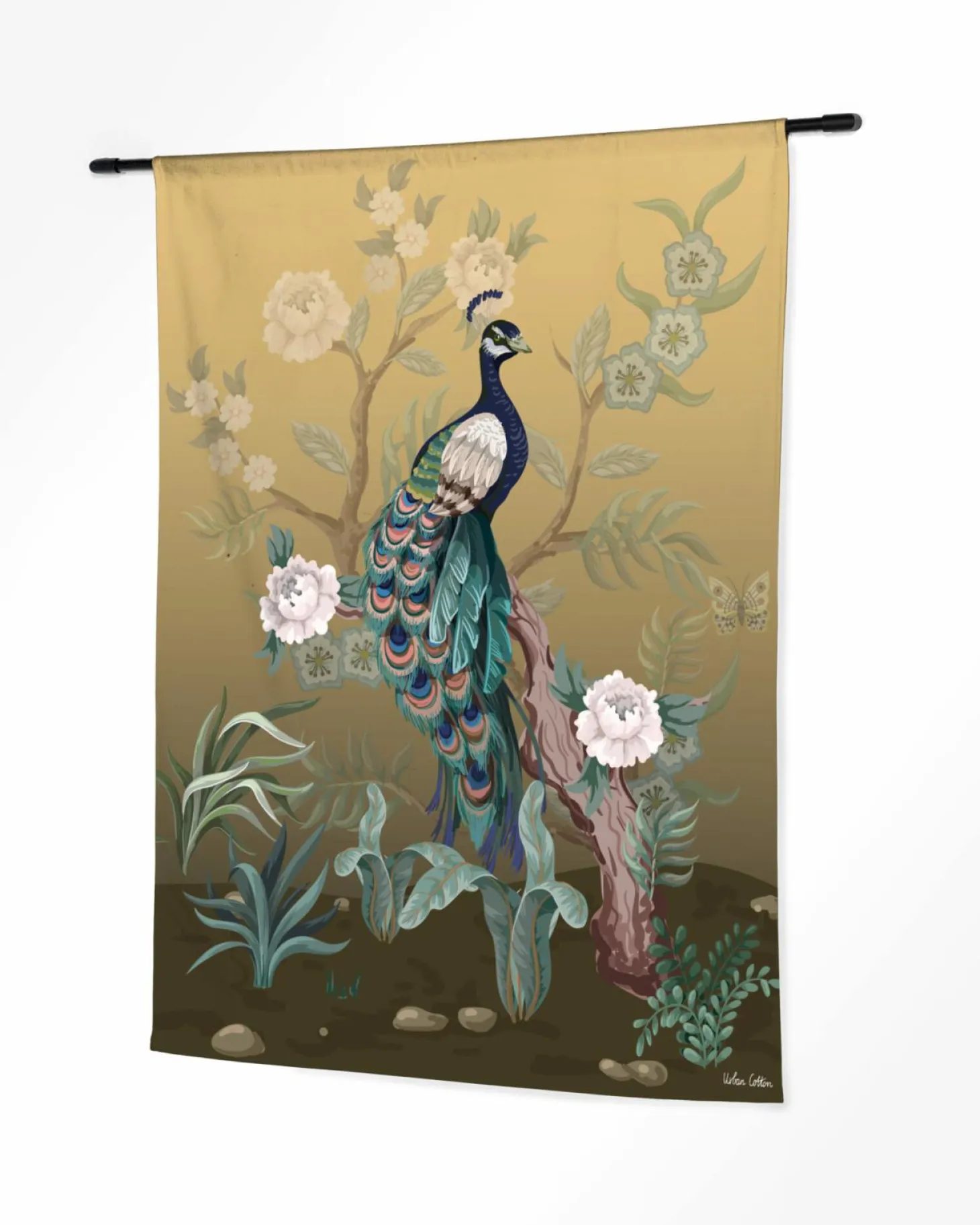 Wandkleed Peacock - zelf samenstellen - Loft24.nl