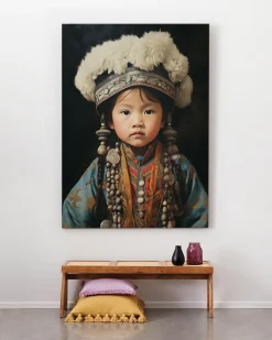 Wandkleed Traditional child 1 - zelf samenstellen - Loft24.nl