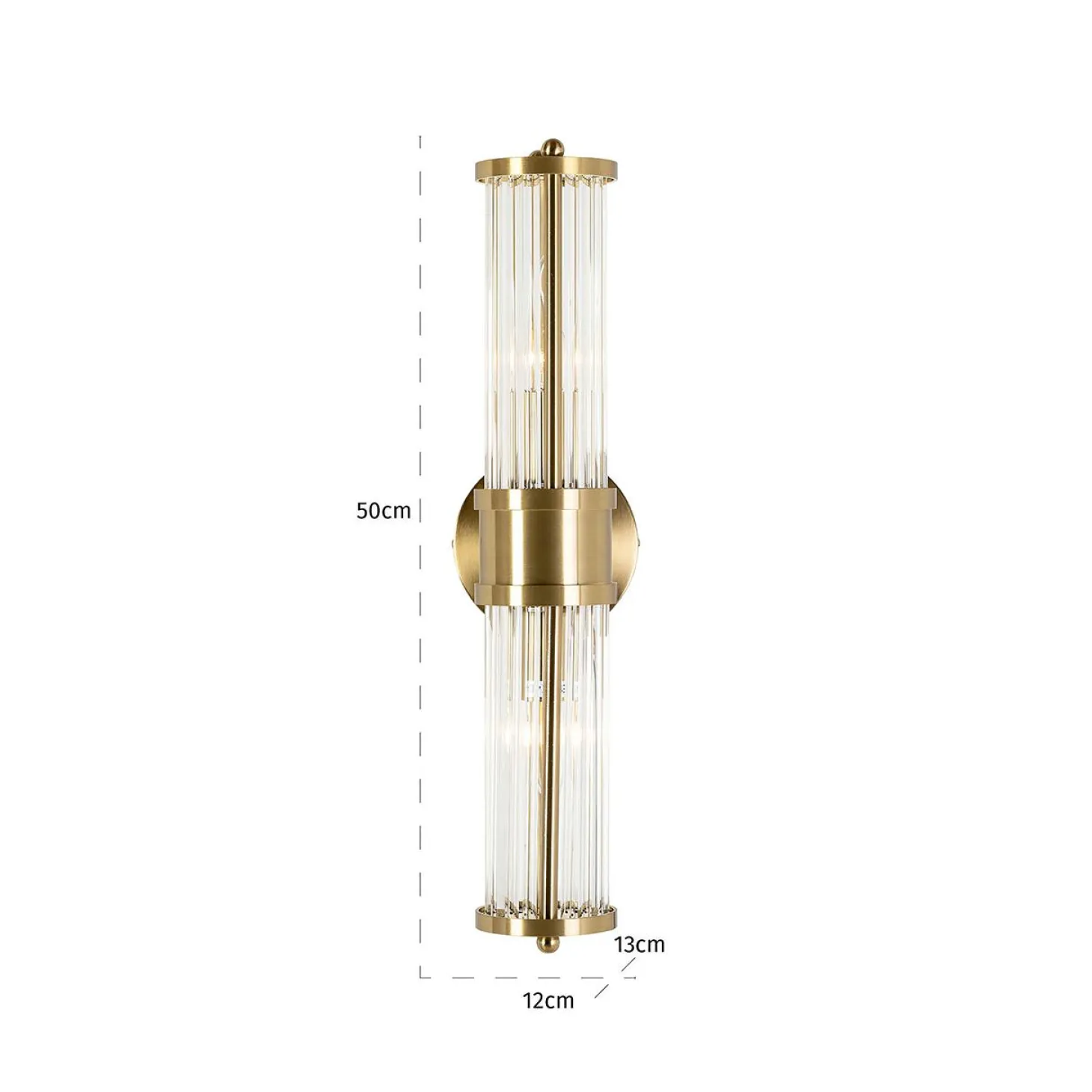Wandlamp Lyan kleur Brushed Gold - Loft24.nl