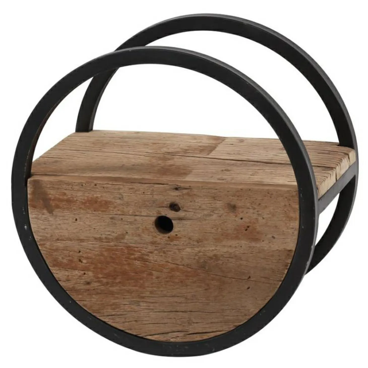 Wandplank Circular Hardhout - Ø40 - Loft24.nl
