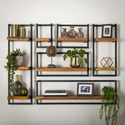 Wandplank Edge Acaciahout - 40 cm - Loft24.nl