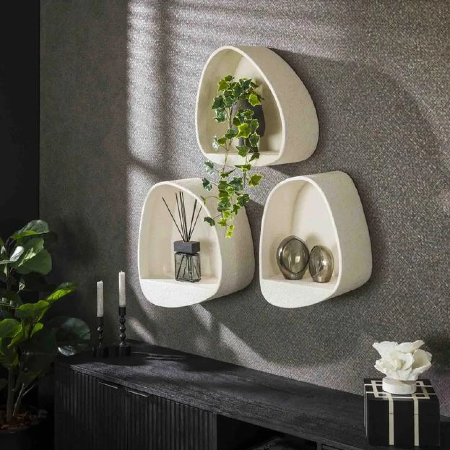 Wandplank Stone Marmer - 46 x 34 cm - Loft24.nl