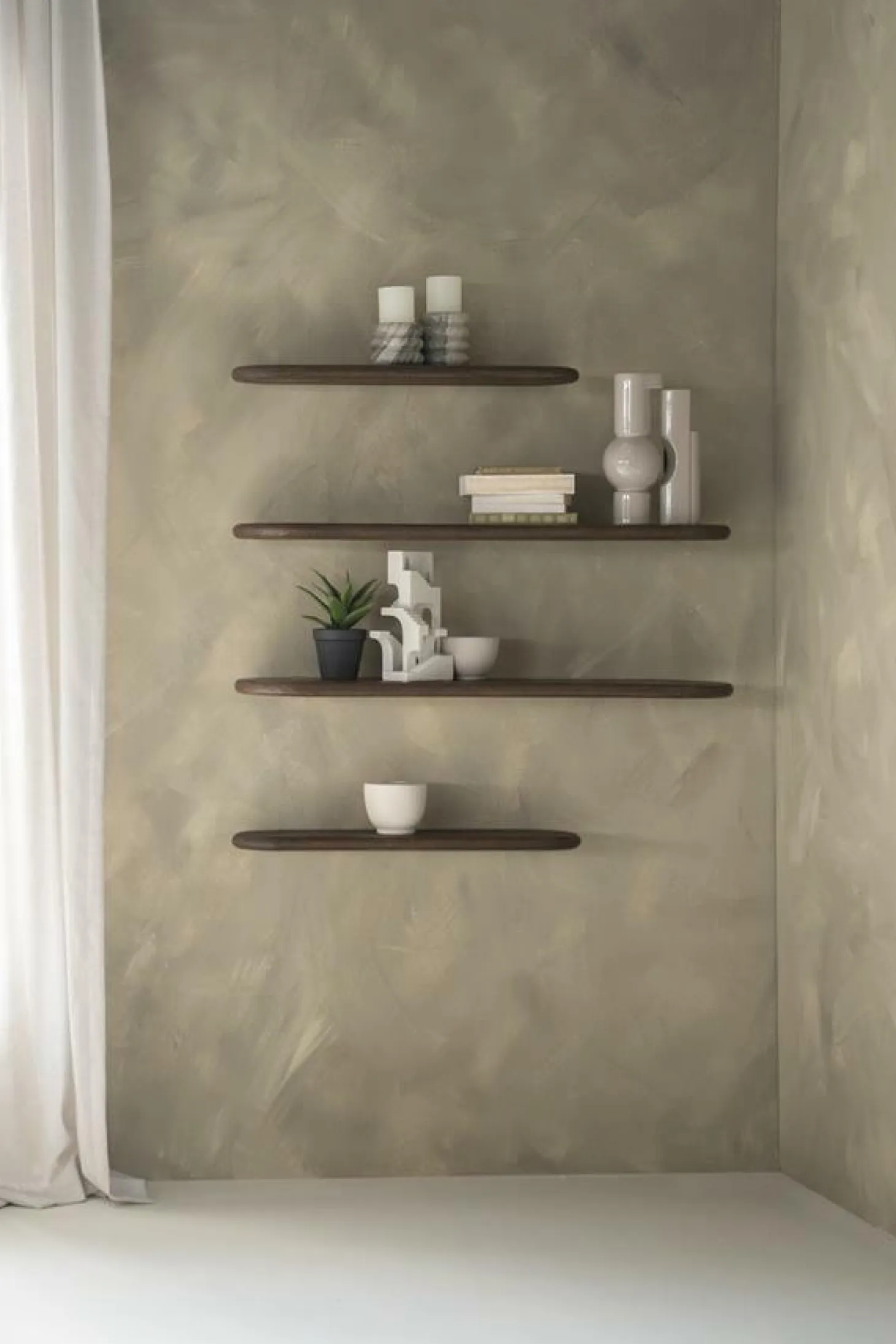 Wandplank Tre 100 cm - Bruin - Loft24.nl