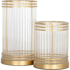 Windlicht Dyara groot (Gold) - Loft24.nl