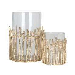 Windlicht Loretta klein (Gold) - Loft24.nl