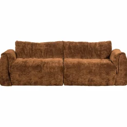 2-zits Bank Baggy 3D chenille - Middenbruin - Loft24.nl