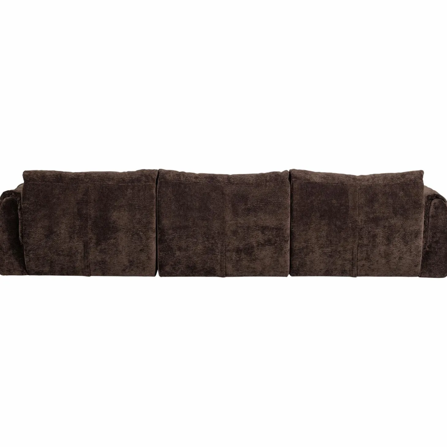 3-zits Bank Baggy 3D Geweven chenille - Donkerbruin - Loft24.nl
