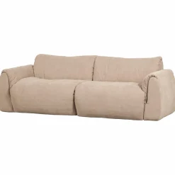 3-zits Bank Baggy 3D Geweven chenille - Zand - Loft24.nl