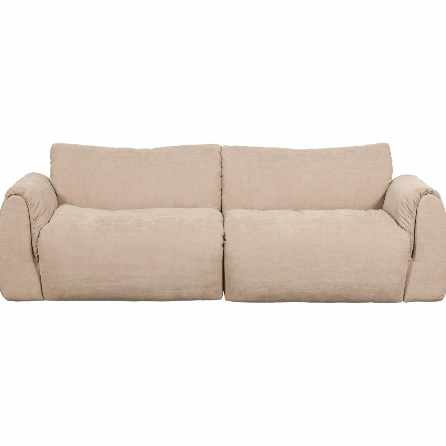 3-zits Bank Baggy 3D Geweven chenille - Zand - Loft24.nl