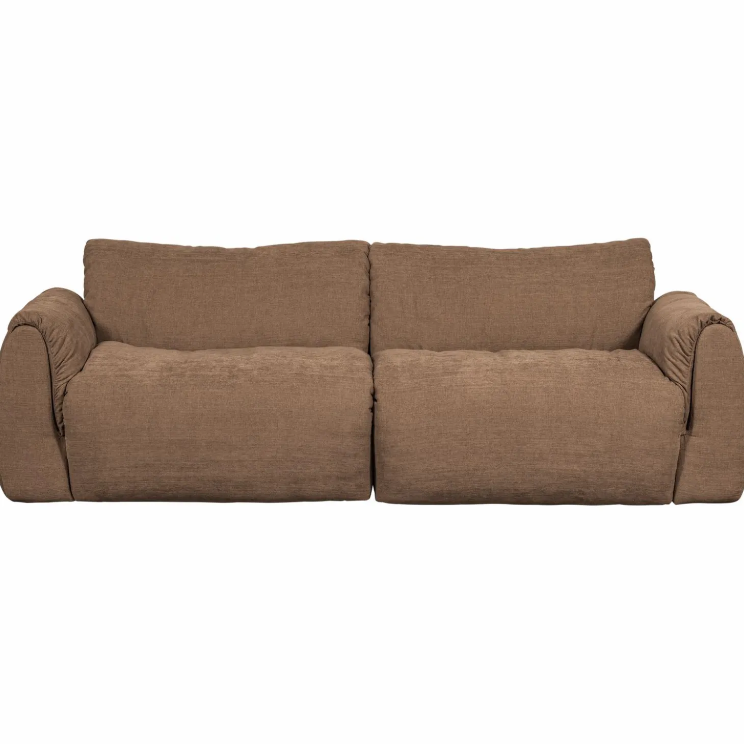 2-zits Bank Baggy Geweven chenille - Bruin - Loft24.nl