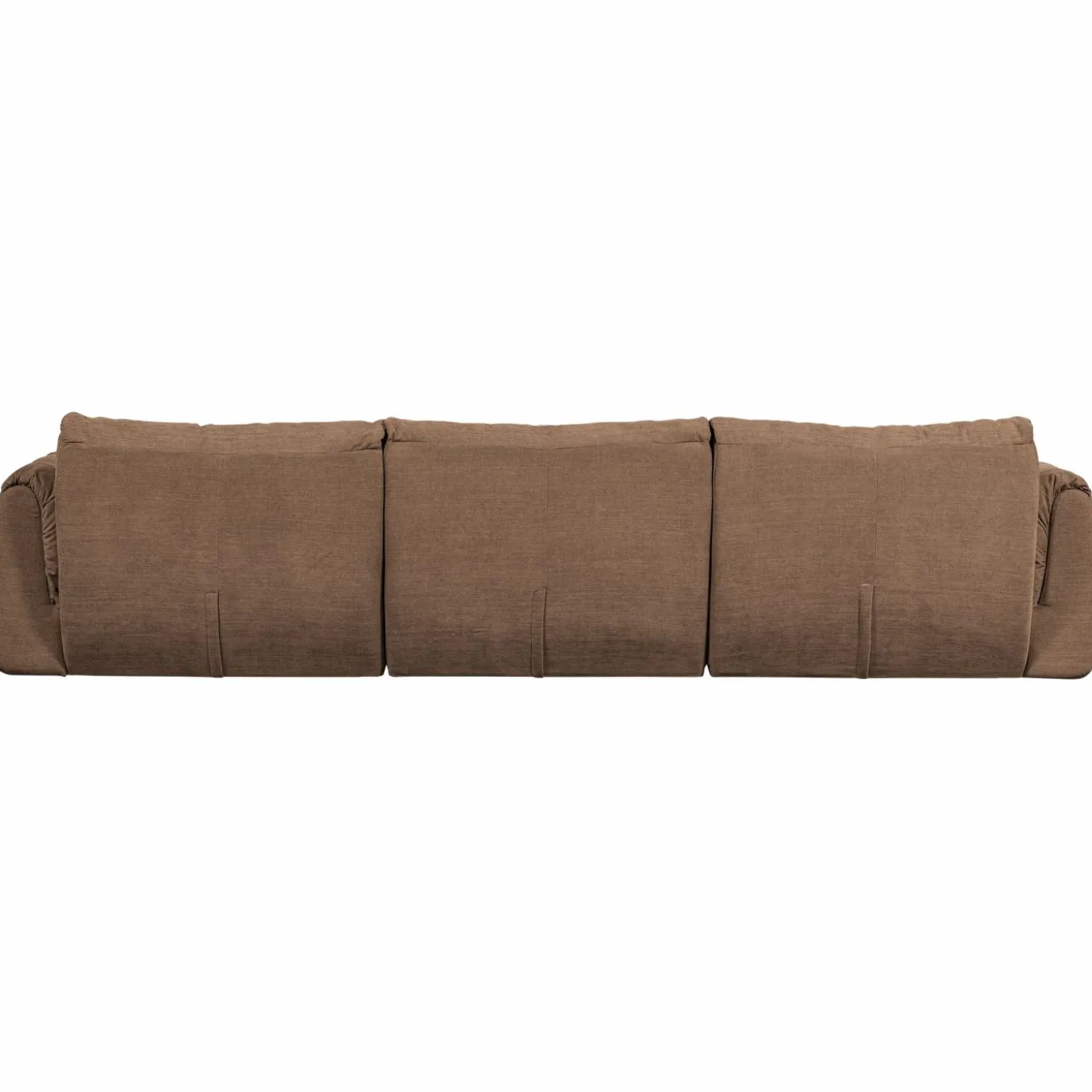 3-zits Bank Baggy Geweven chenille - Bruin - Loft24.nl