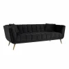 3-zits Bank Huxley Velvet - Antraciet - Loft24.nl