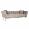 3-zits Bank Huxley Velvet - Khaki - Loft24.nl
