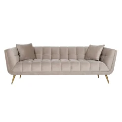 3-zits Bank Huxley Velvet - Khaki - Loft24.nl