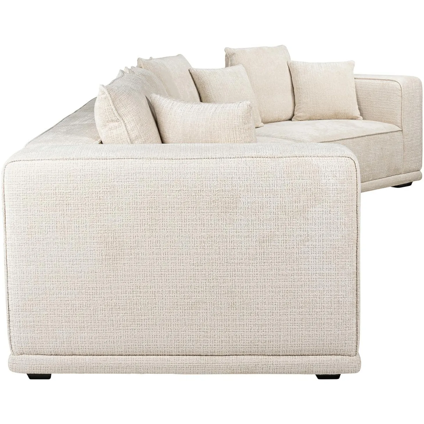 4-zits Bank Lusso Chenille - Beige - Loft24.nl