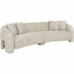 3-zits Bank Milania Chenille - Naturel - Loft24.nl