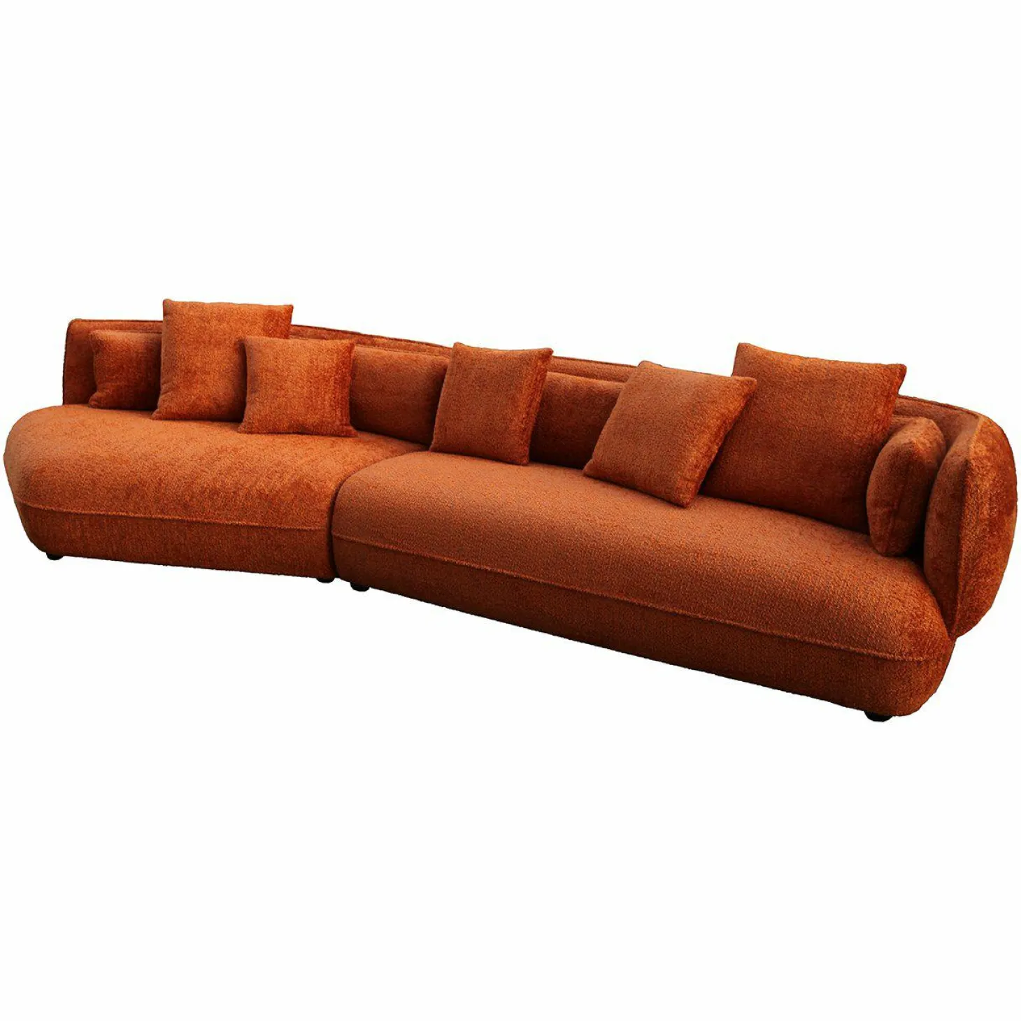 4-zits Bank Rodina Chenille - Pumpkin - Loft24.nl