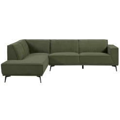 2,5-zits Hoekbank Leeds - Groen (Links) - Loft24.nl
