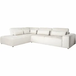 3-zits Hoekbank Lund Chenille - Crème - Loft24.nl