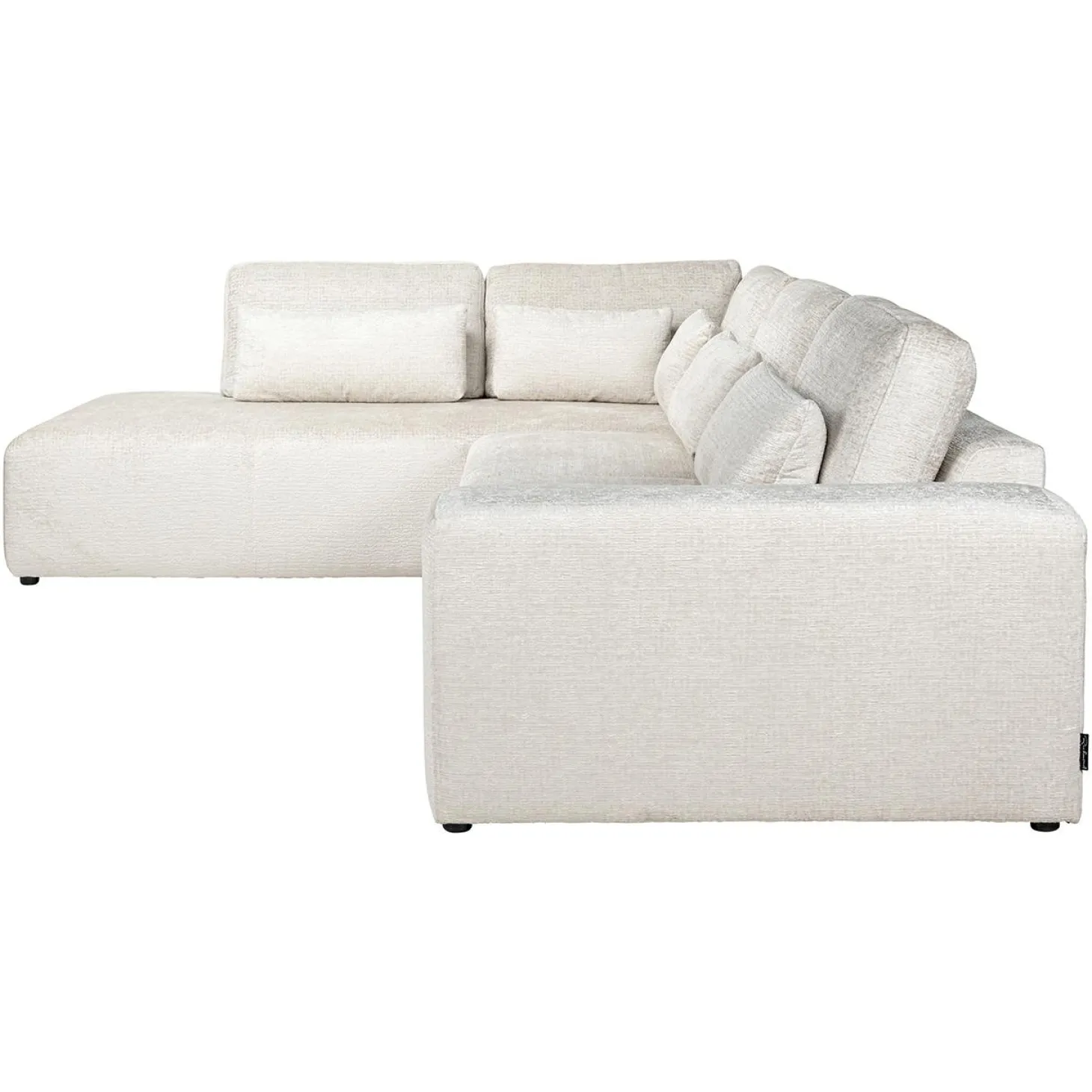 3-zits Hoekbank Lund Chenille - Crème - Loft24.nl