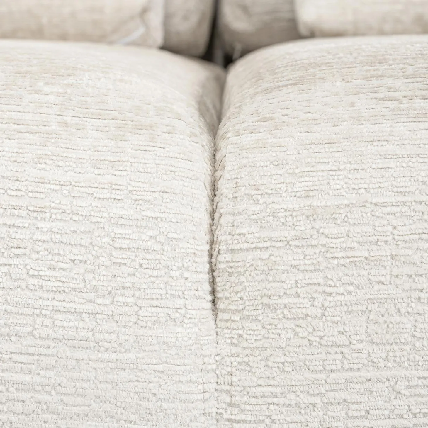 3-zits Hoekbank Lund Chenille - Crème - Loft24.nl