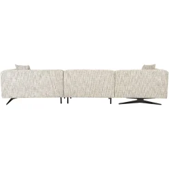 3-zits Loungebank Hoxton Links Chenille - Naturel - Loft24.nl