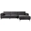 2,5-zits Loungebank Leeds - Blauw (Lounge Rechts) - Loft24.nl