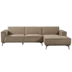 2,5-zits Loungebank Leeds - Bruin (Lounge Rechts) - Loft24.nl