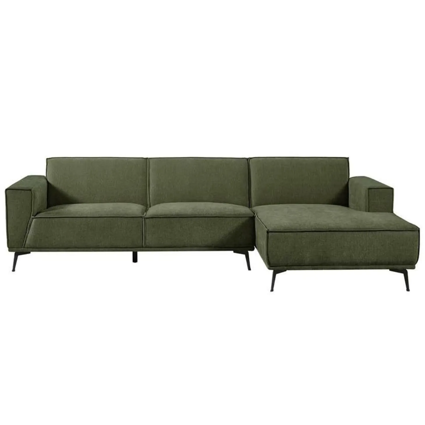 2,5-zits Loungebank Leeds - Groen (Lounge Rechts) - Loft24.nl